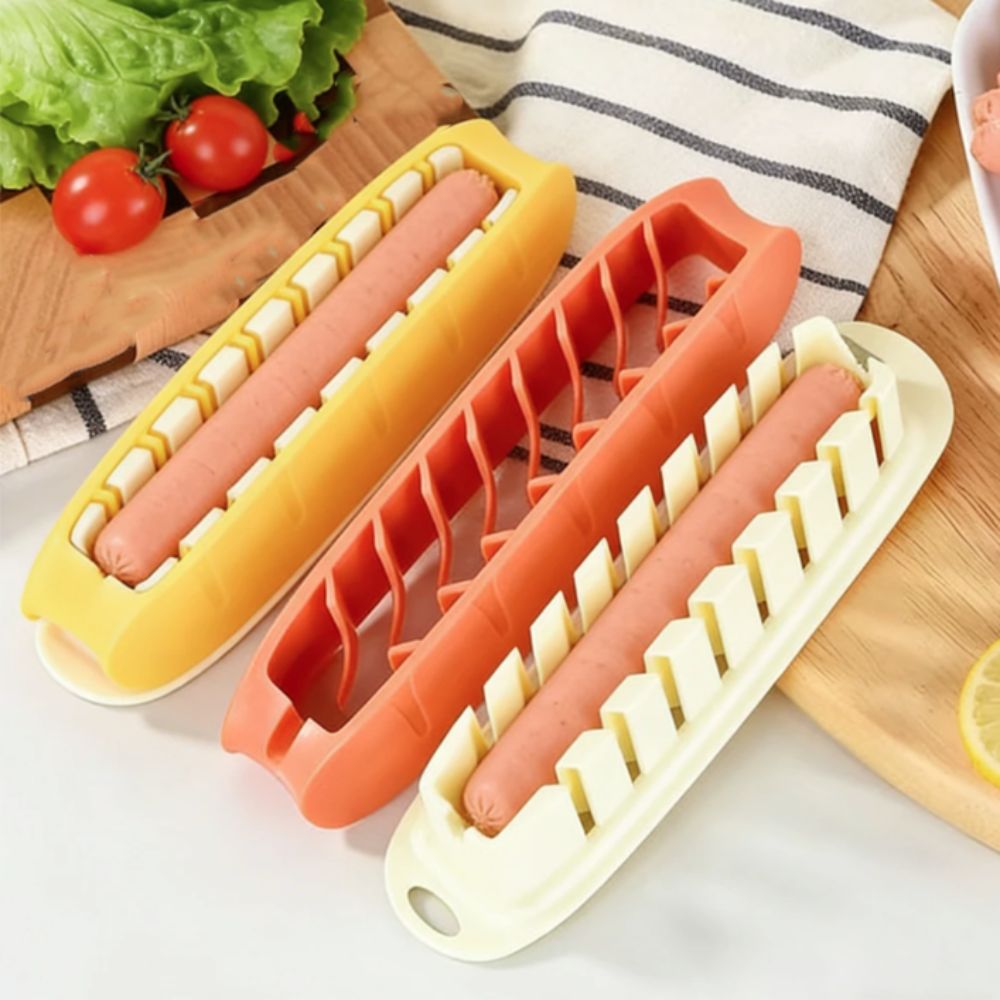 Hot Dog Press - Press Type Hot Dog Cutter Non-stick