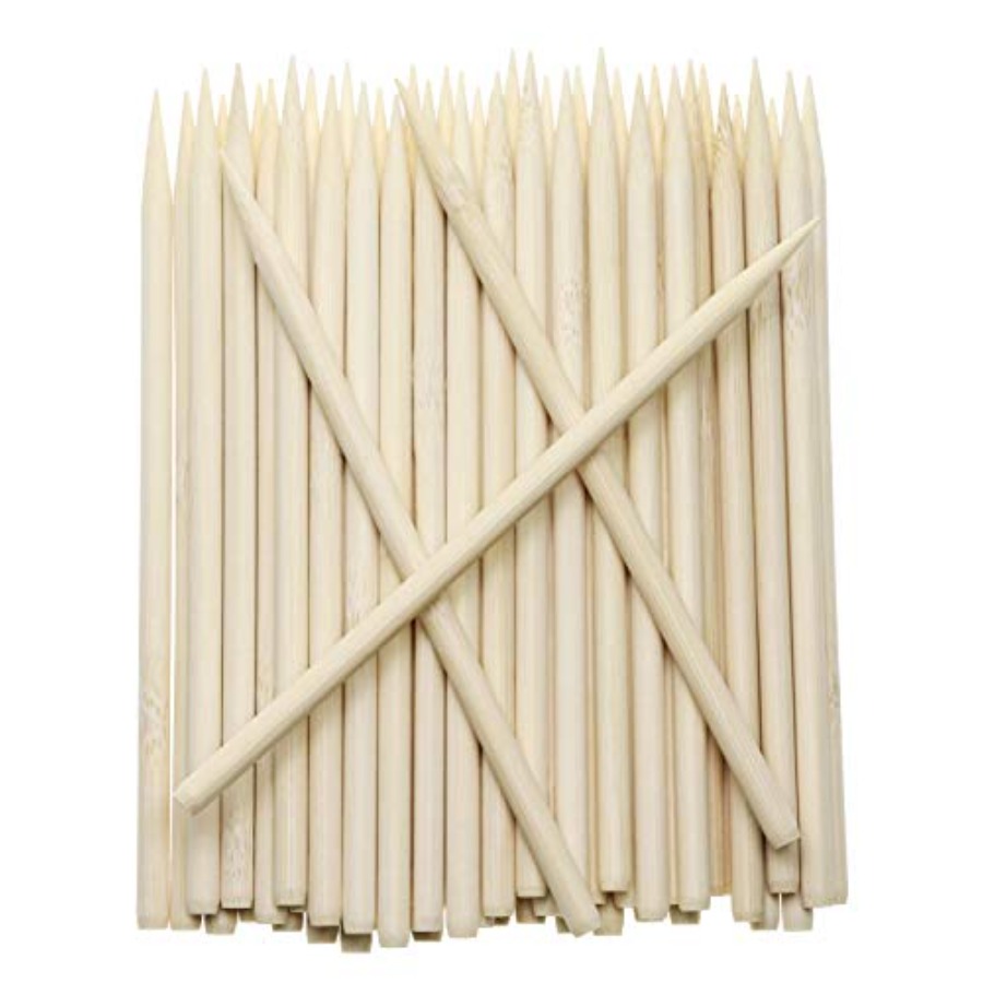 Corn Dog Stick - 5.5 inch Thick Bamboo Sticks for