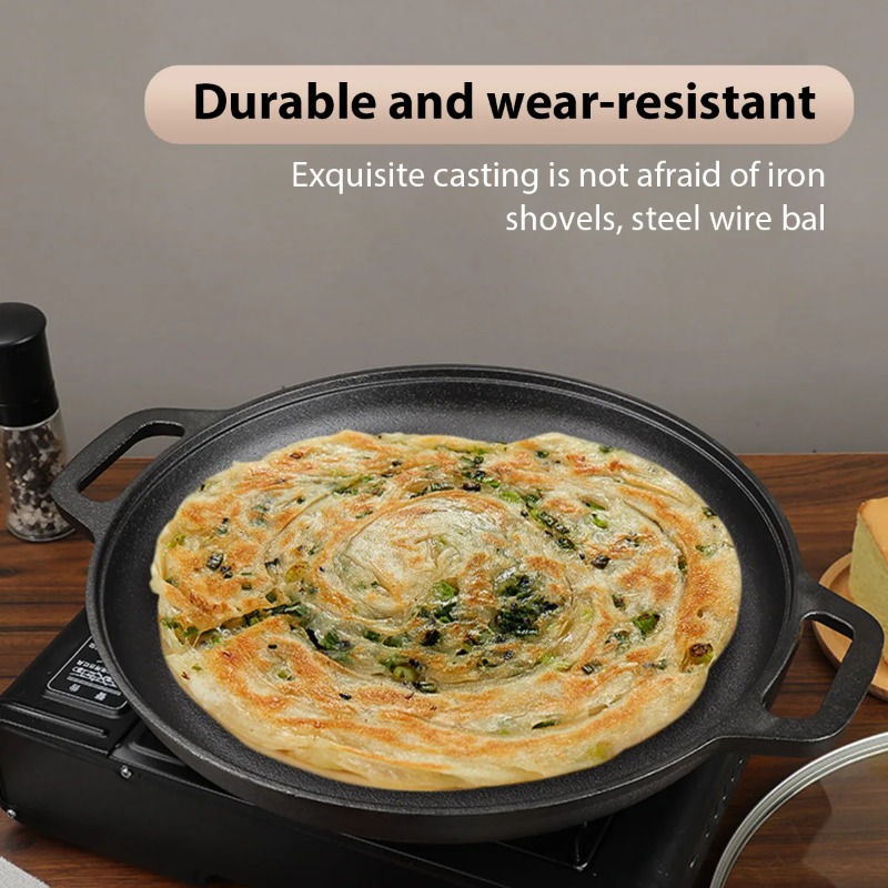 Cast Iron Frying Pan Non-stick - đánh giá và giá Danish Pancake Pan