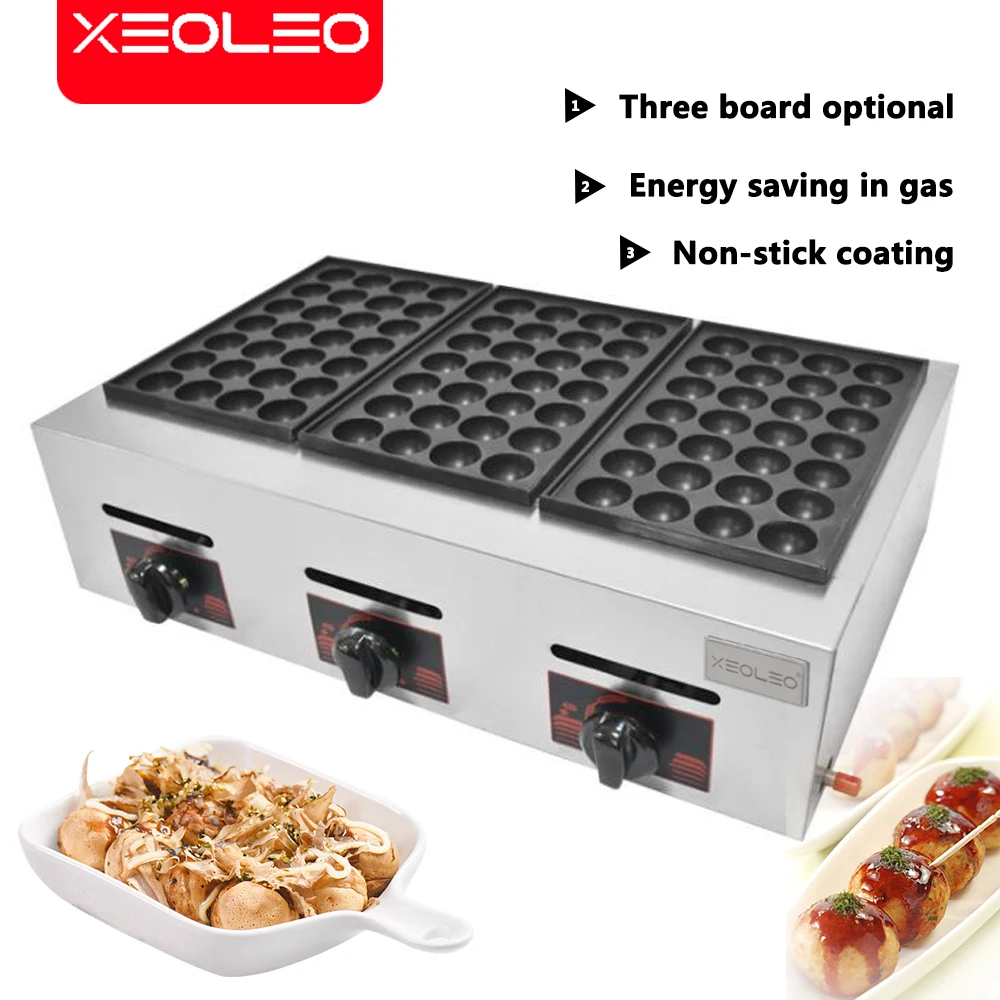 XEOLEO Commercial Desktop 3-pl - đánh giá và giá Takoyaki Grill Plate