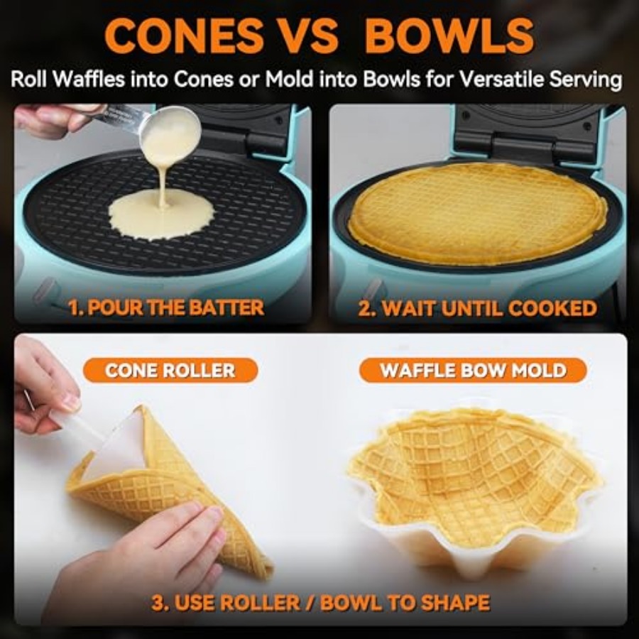 Waffle Cone Maker Machine with - đánh giá và giá Waffle Cone Maker