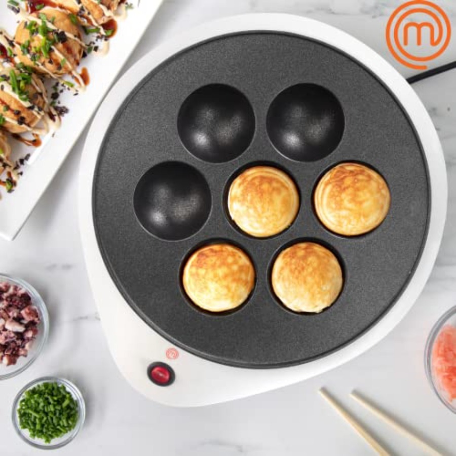 MasterChef Electric Ebelskiver - đánh giá và giá Takoyaki Grill Plate
