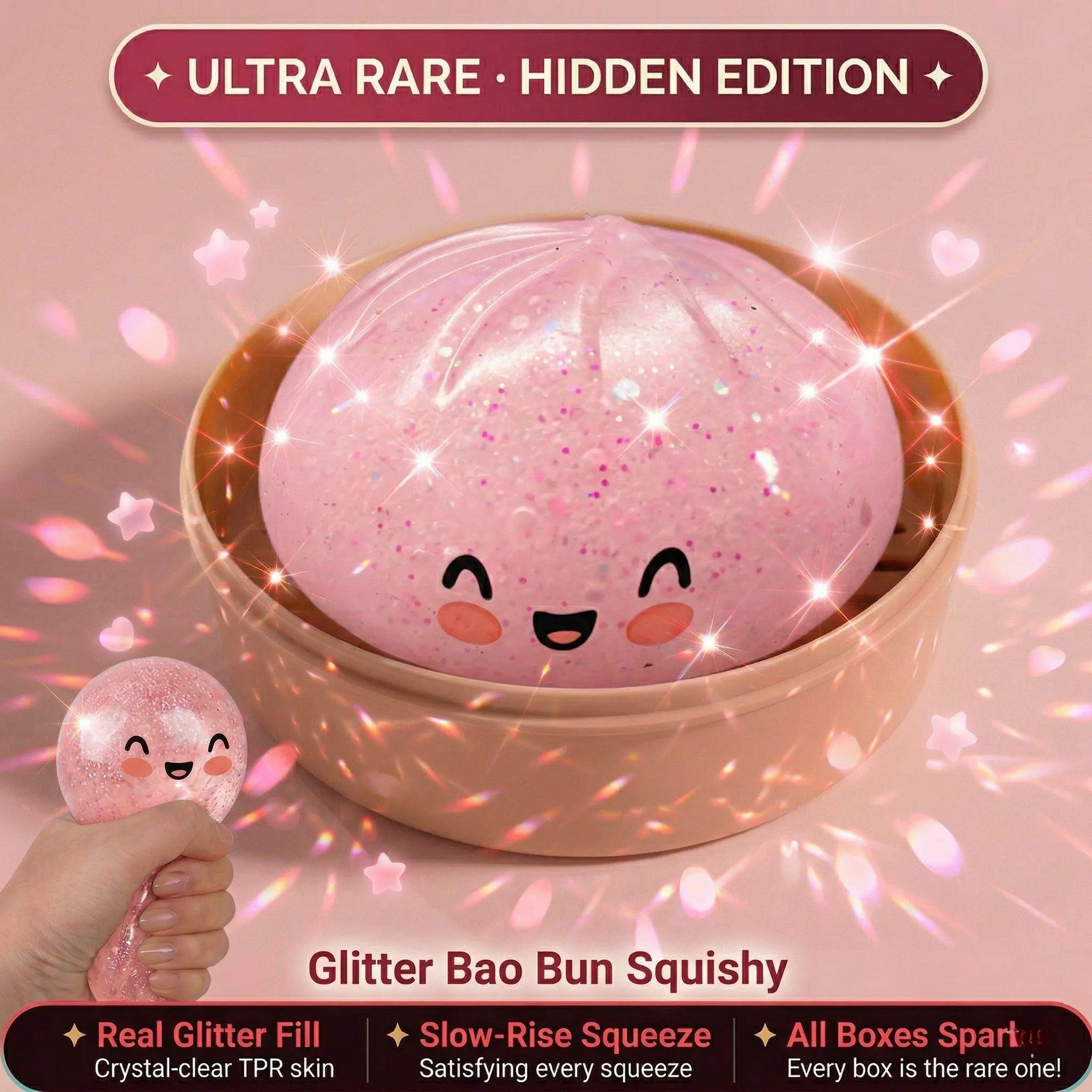 1pc Bamboo Steamer Bao Squishy - đánh giá và giá Bao Steamer Bamboo