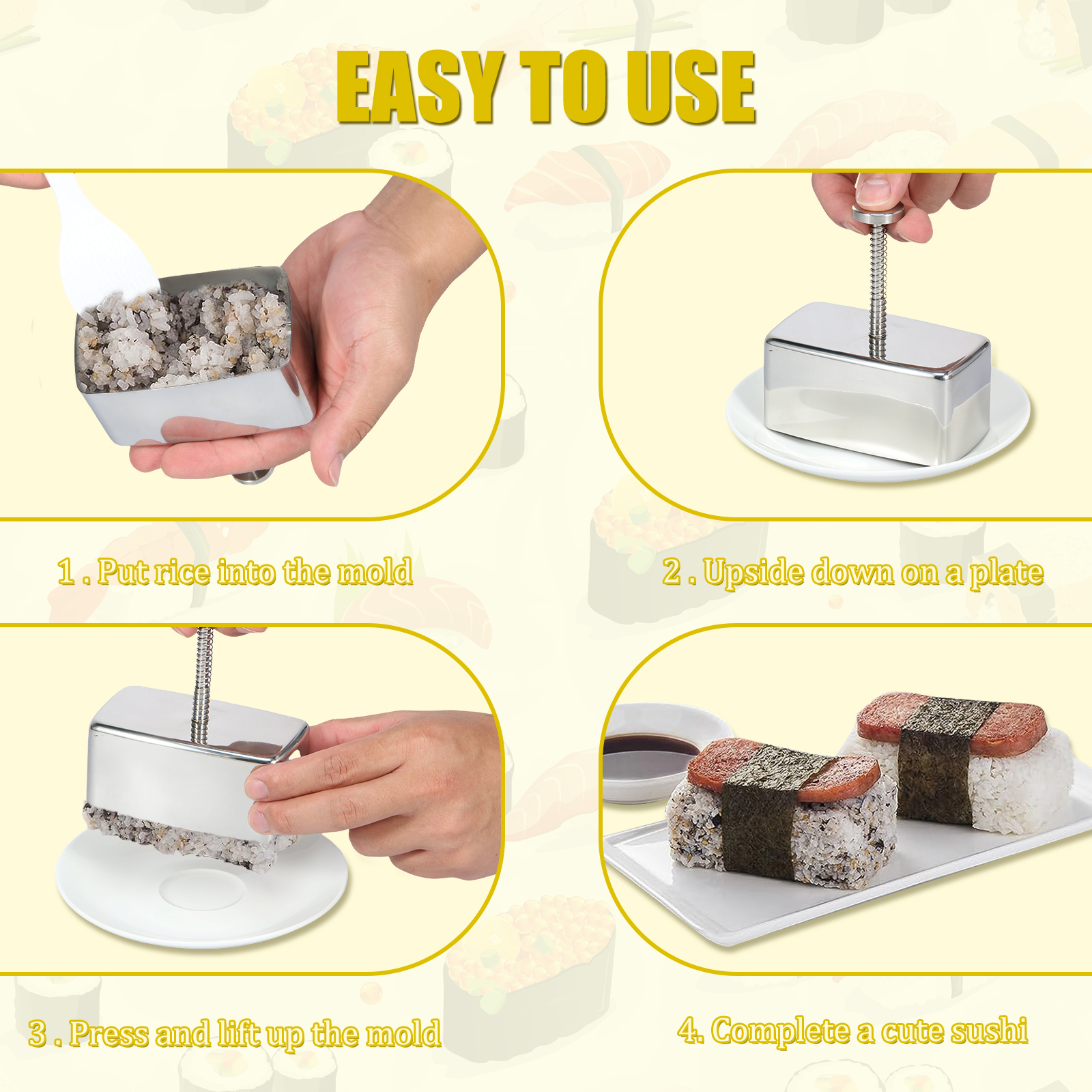 Onigiri Mold Non-stick Stainle - đánh giá và giá Spring Roll Wrapper