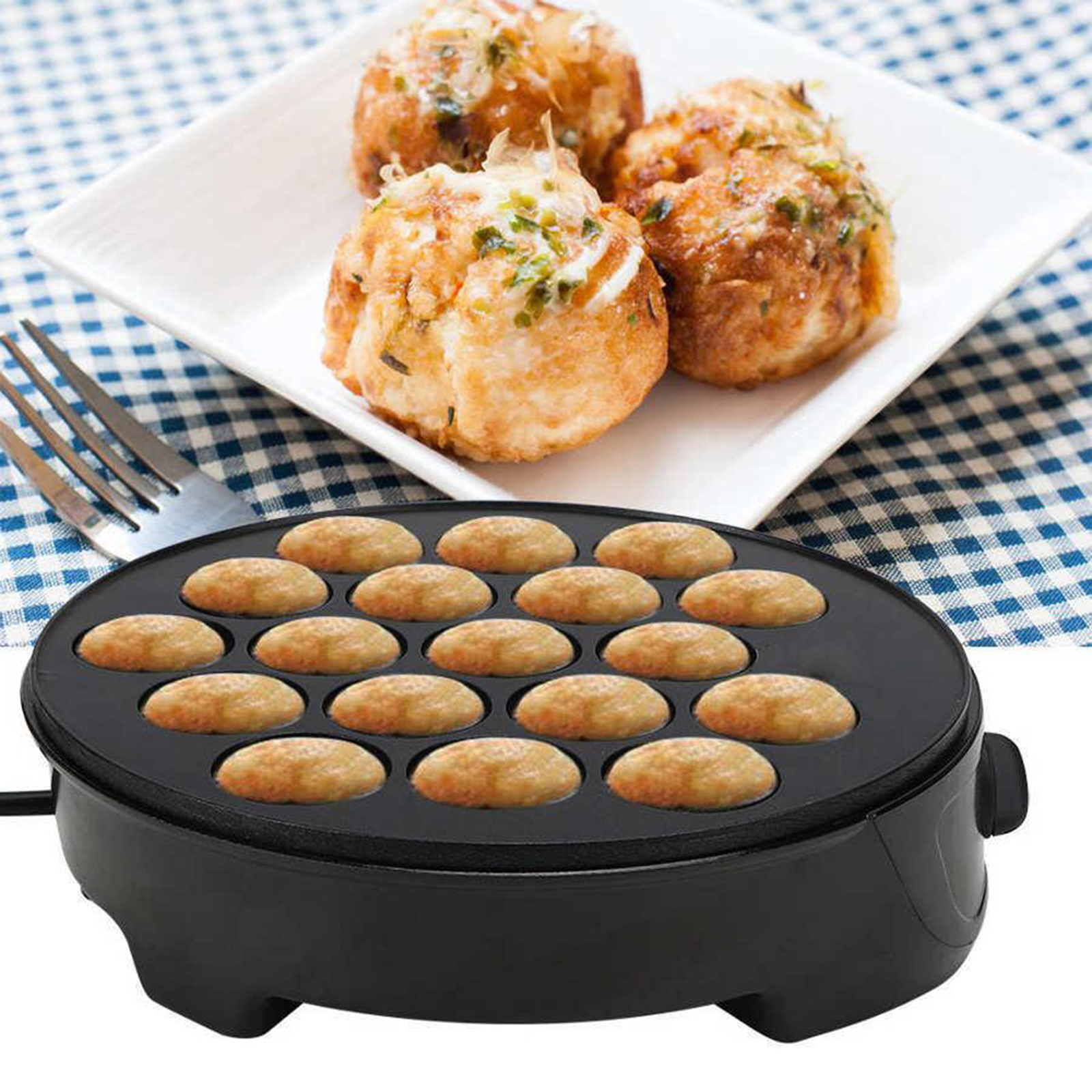 220V Baking Machine Household  - đánh giá và giá Takoyaki Grill Plate