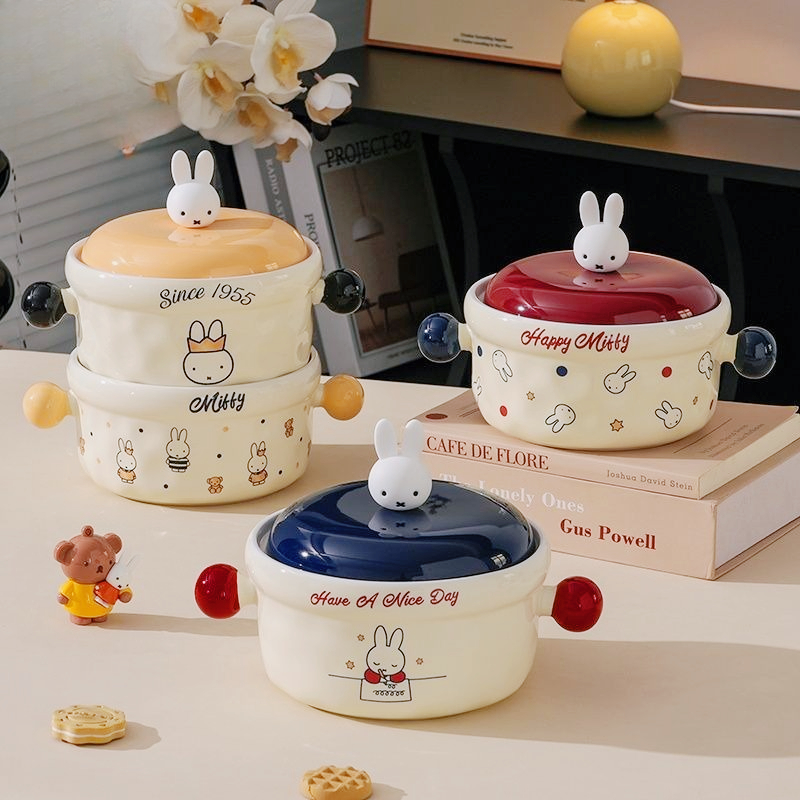 Miffy Cute Cartoon Ceramic Noo - đánh giá và giá Dim Sum Basket