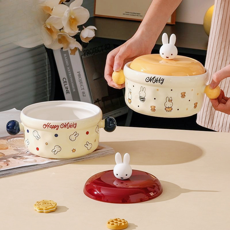 Miffy Cute Cartoon Ceramic Noo - đánh giá và giá Dim Sum Basket