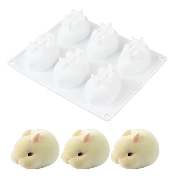 Silicone 3D Bunny Rabbit Cake  - đánh giá và giá Bunny Cake Mold