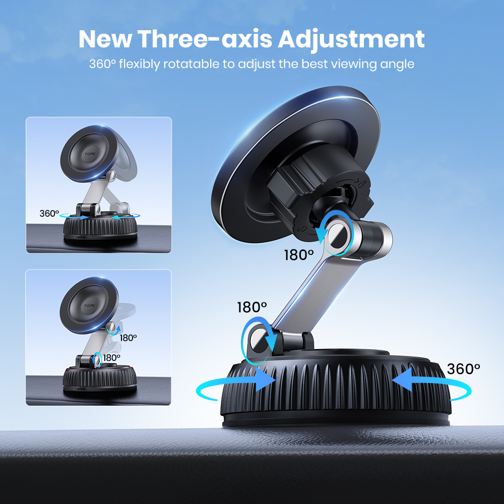 TOPK Magnetic Car Phone Mount  - đánh giá và giá Taco Stand Holder