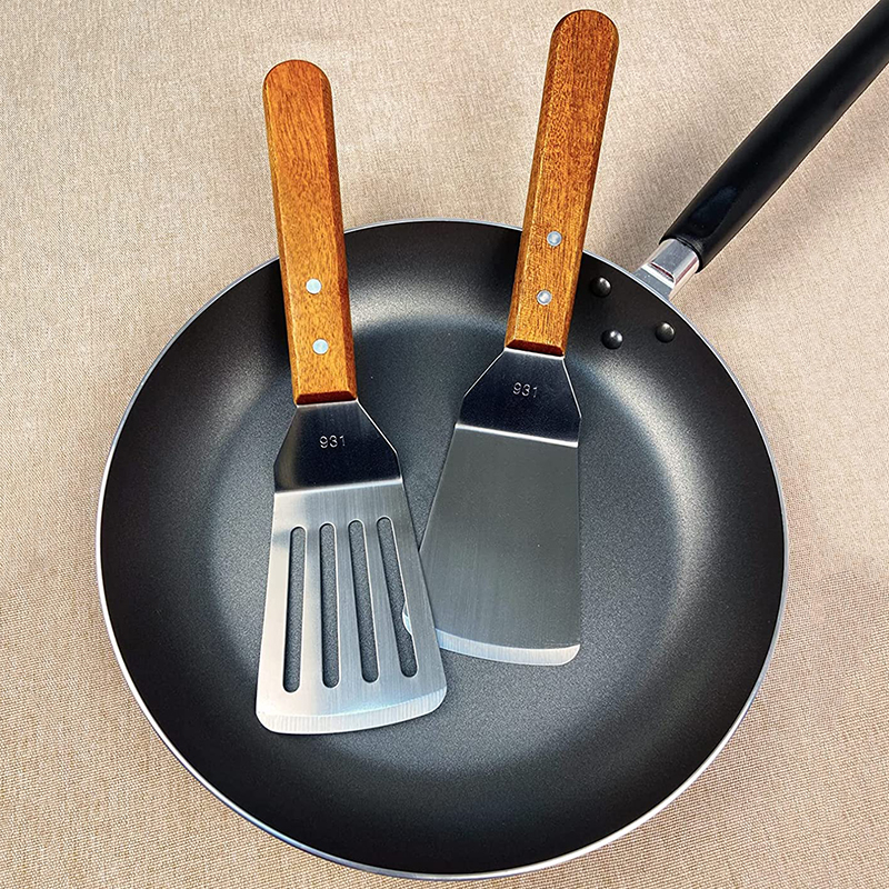Metal Spatulas for Cast Iron S - đánh giá và giá Okonomiyaki Spatula