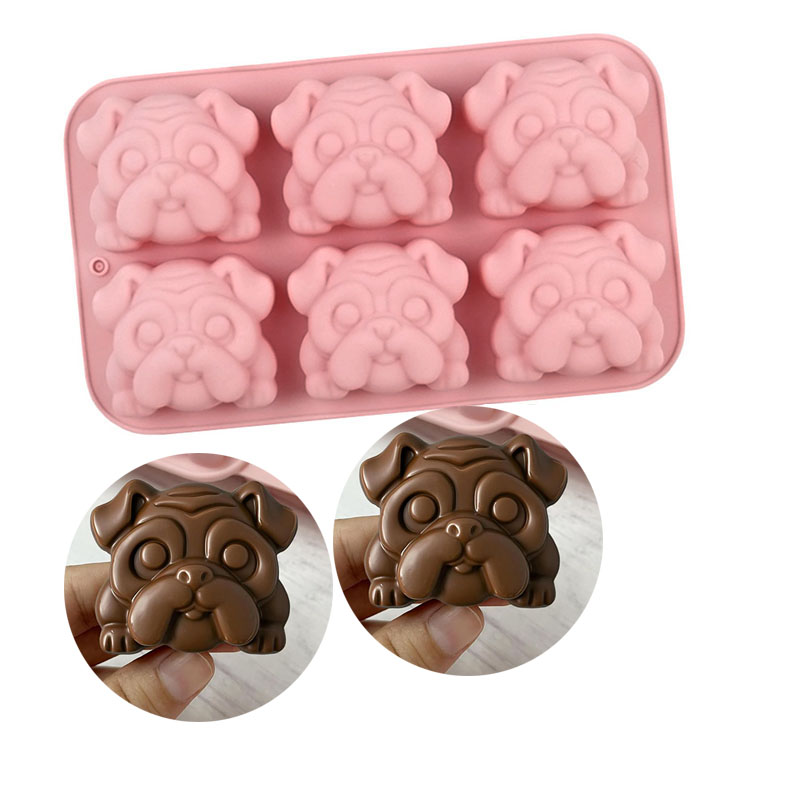Bulldog Chocolate Silicone Mol - đánh giá và giá Bunny Cake Mold