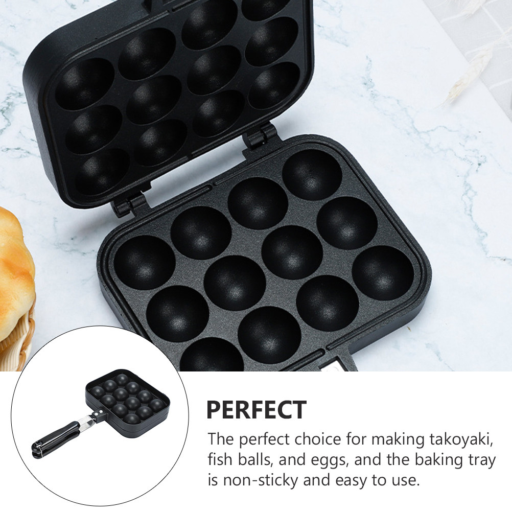 Household Egg Pan 12-Holes Non - đánh giá và giá Takoyaki Grill Plate