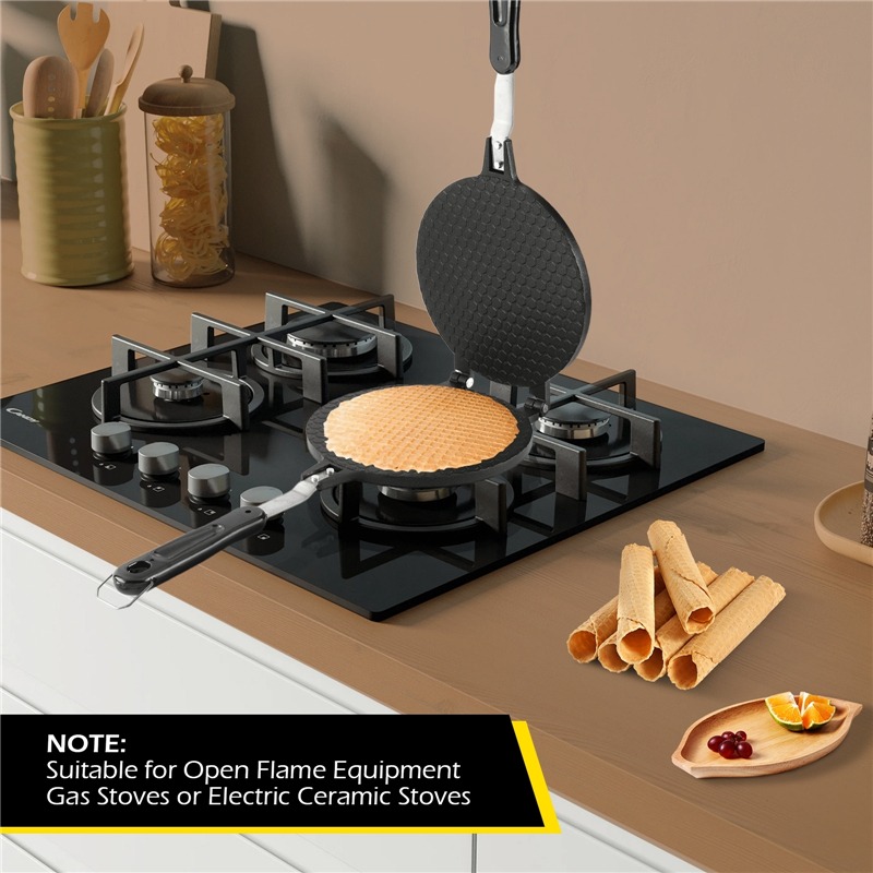 22cm Non-Stick Egg Roll Waffle - đánh giá và giá Waffle Cone Maker
