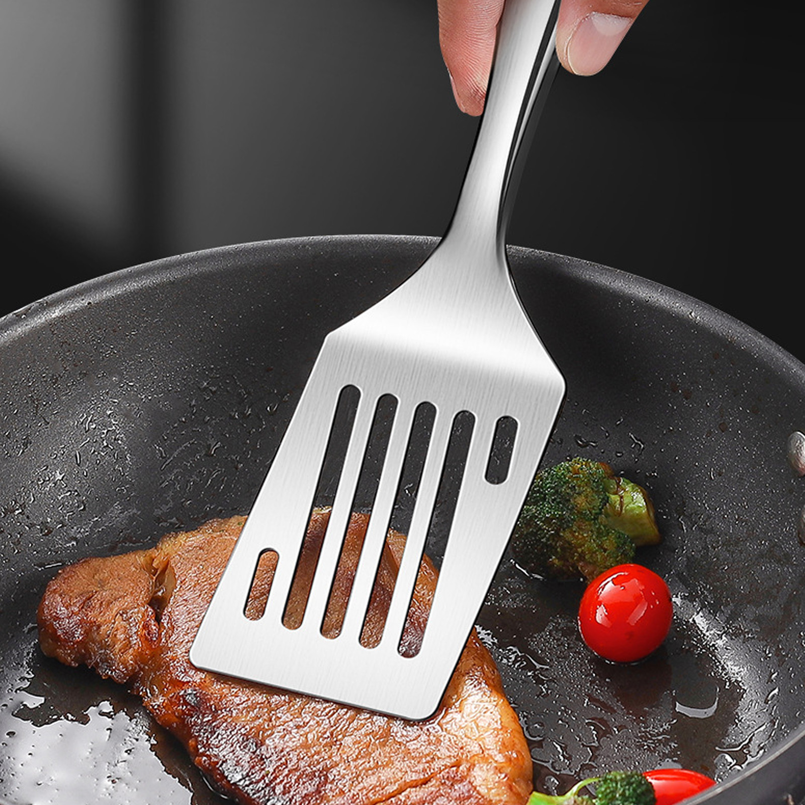 Stainless Steel Spatula Short  - đánh giá và giá Okonomiyaki Spatula