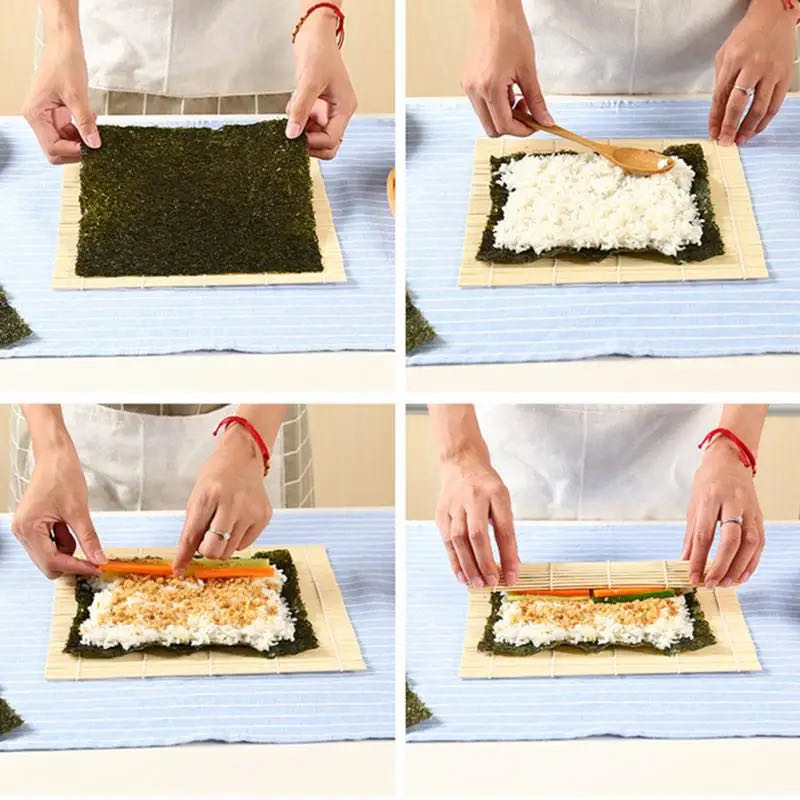 DIY Bamboo Sushi Maker Rolling - đánh giá và giá Spring Roll Wrapper