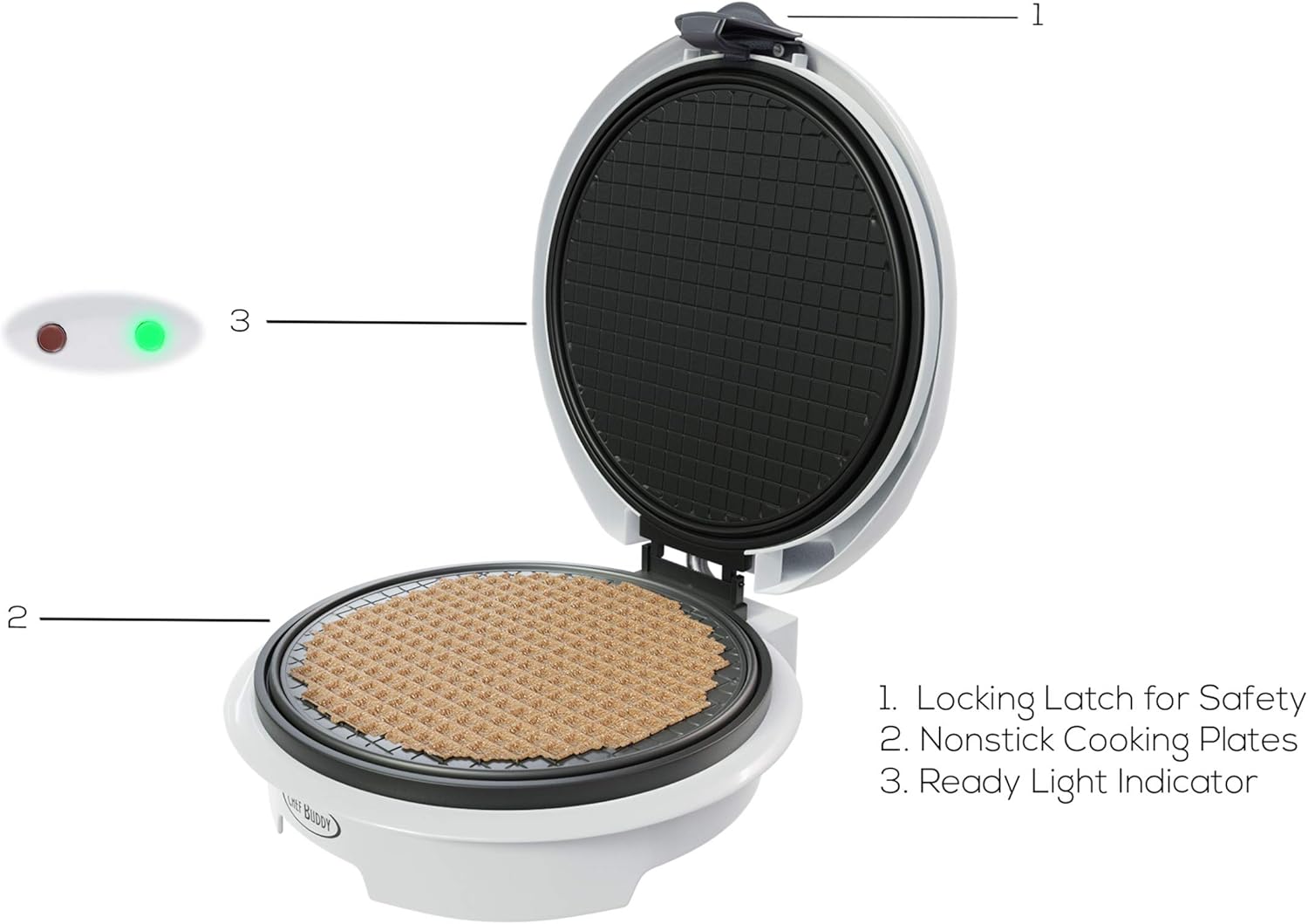Electric Waffle Cone Maker wit - đánh giá và giá Waffle Cone Maker
