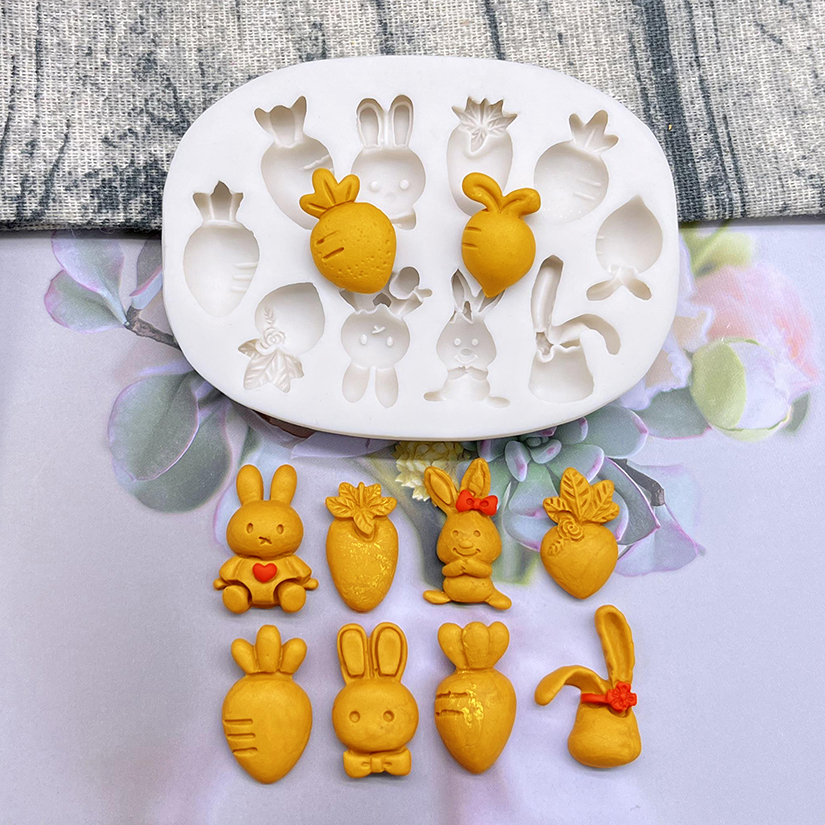Easter Bunny Rabbit Radish Sil - đánh giá và giá Bunny Cake Mold