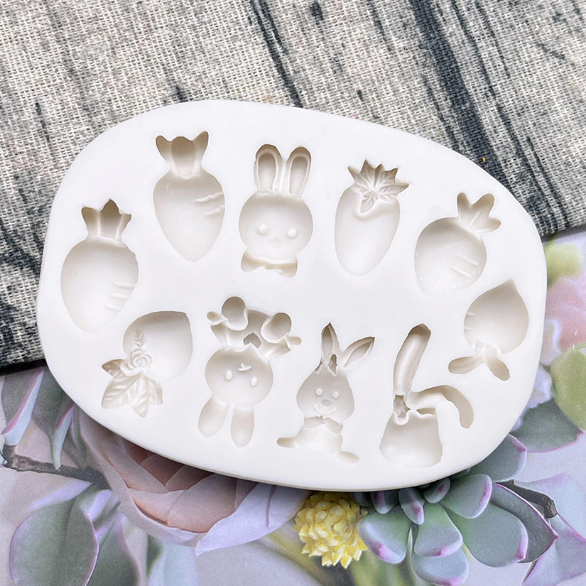 Easter Bunny Rabbit Radish Sil - đánh giá và giá Bunny Cake Mold
