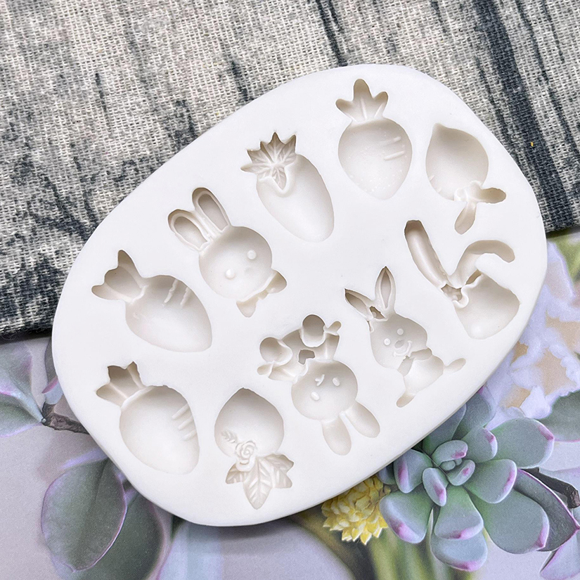 Easter Bunny Rabbit Radish Sil - đánh giá và giá Bunny Cake Mold