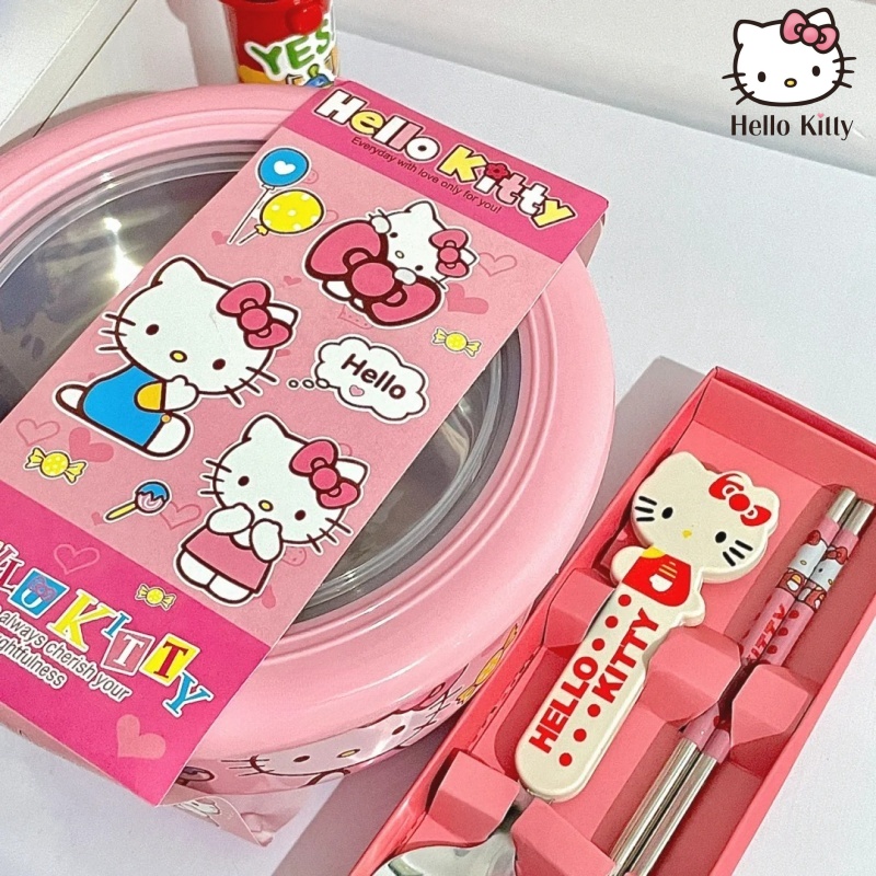 Cute Hello Kitty Stainless Ste - đánh giá và giá Dim Sum Basket