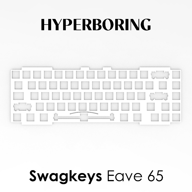 Swagkeys Eave65 Keyboard Posit - đánh giá và giá Crepe Pan Carbon